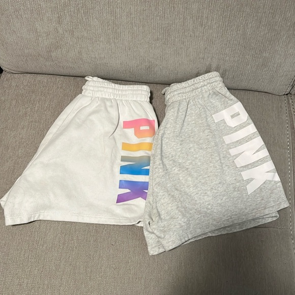 Pink Victoria Secret shorts set of 2 size XS - Picture 1 of 5